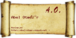 Abel Otmár névjegykártya